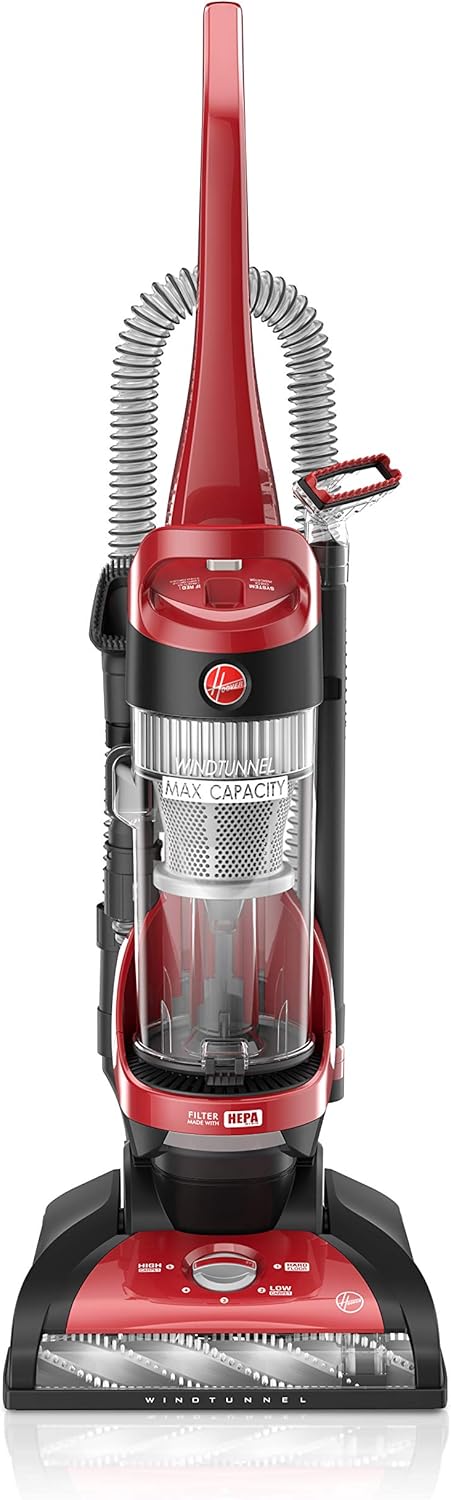 Red Upright Vacuum Cleaner with HEPA Media Filtration J67013
