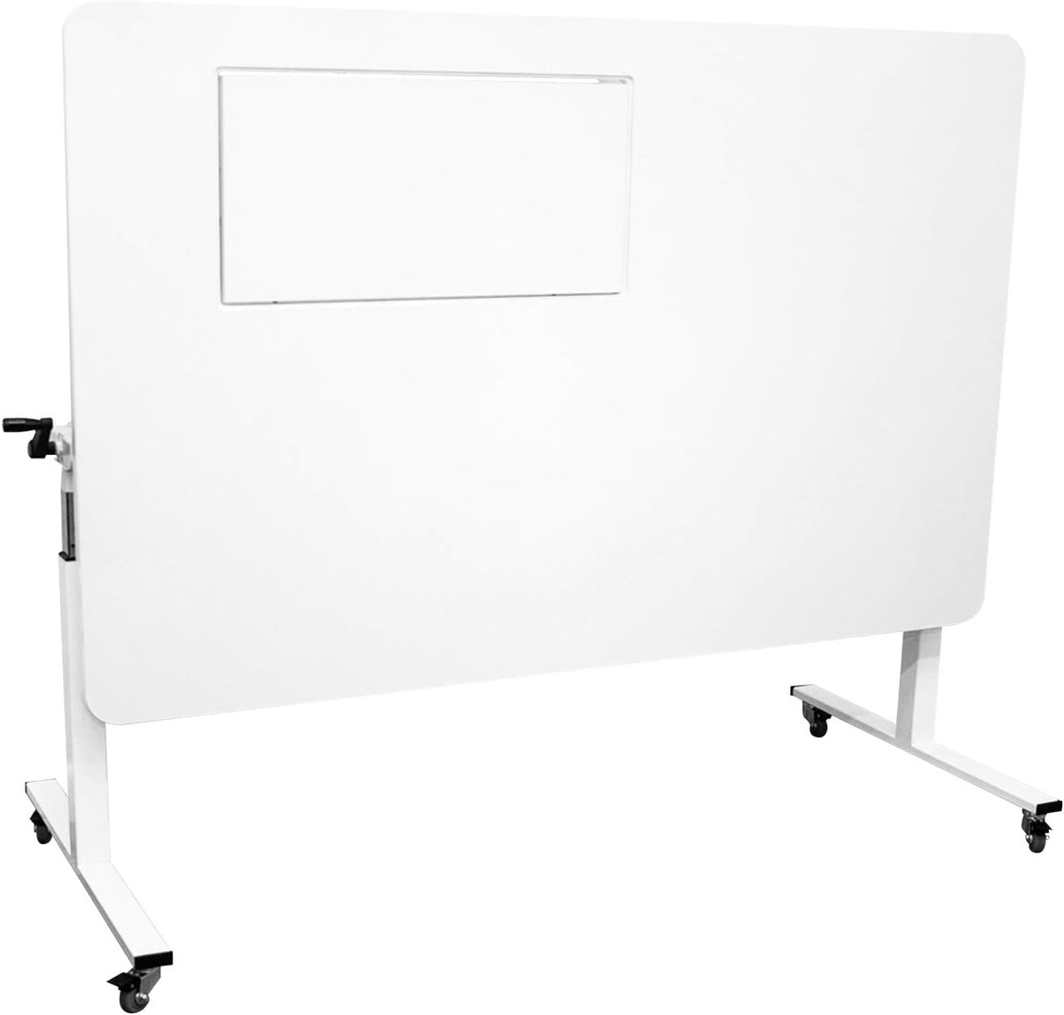 White Height Adjustable Cutting Table Sewing Workstation S1062