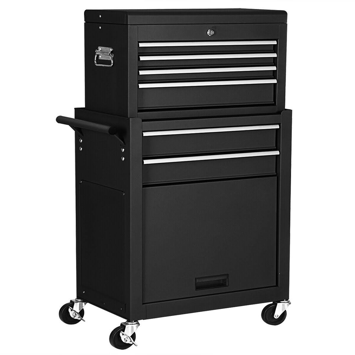 Black Rolling Storage Cabinet Toolbox Z456270