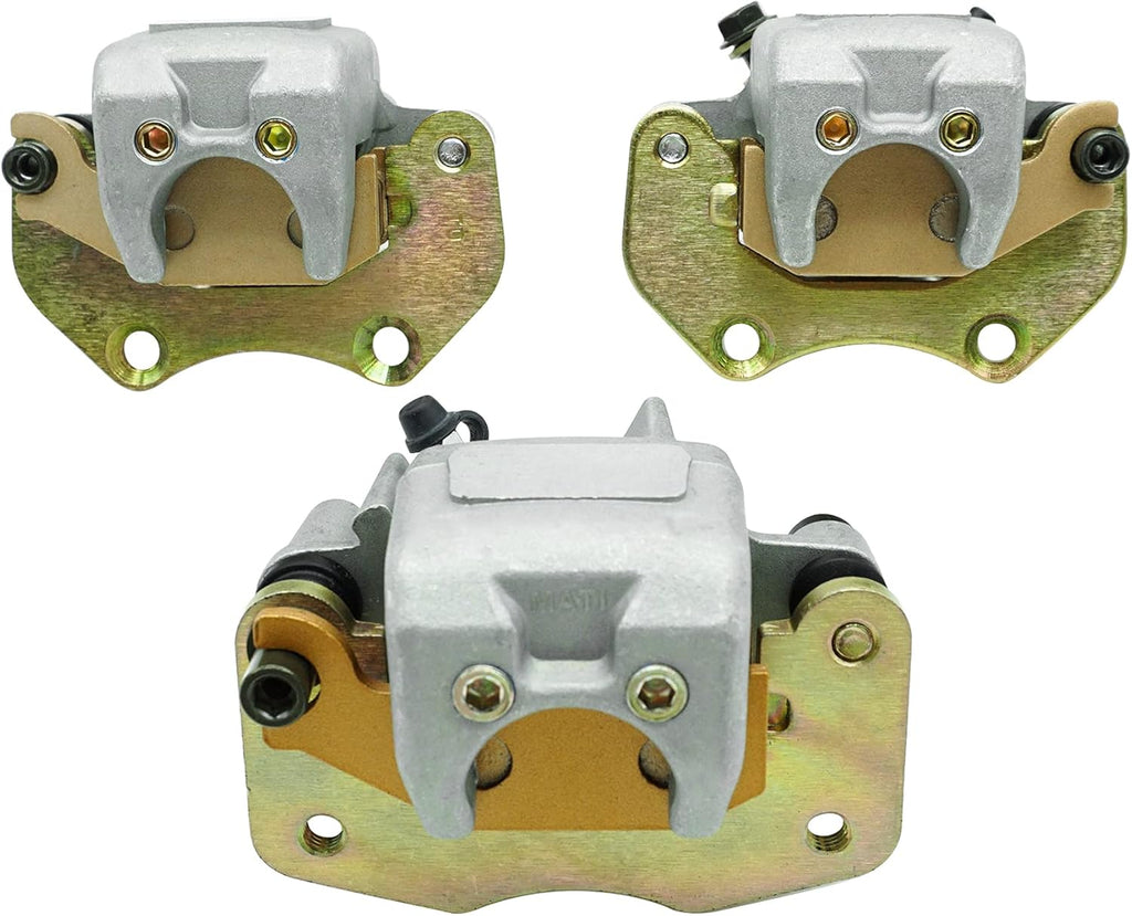 Front Left Right & Rear Brake Calipers with Pads for Can Am Outlander 330 400 500 650 850 Y674624