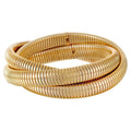 Gold-Tone Twist Bangle Bracelet S772