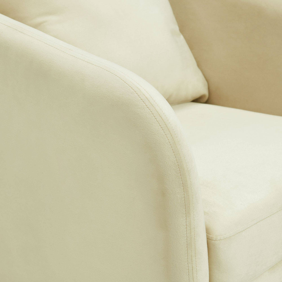 Cream Accent Chair with Gold Legs O662521