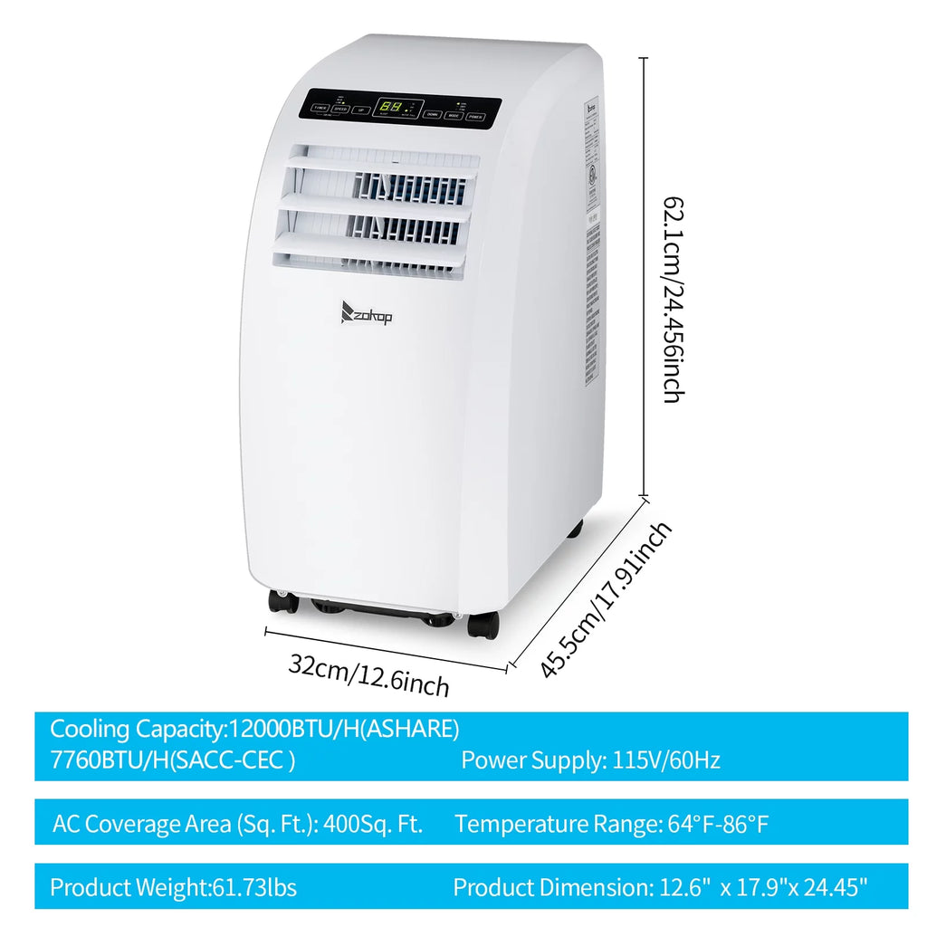 White Portable Air Conditioner H9628