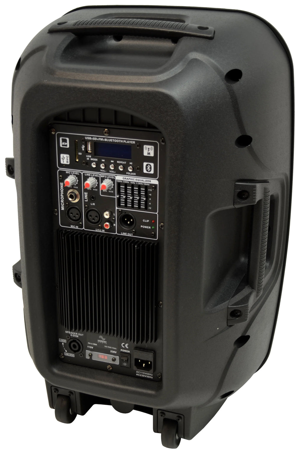 Pro DJ Bluetooth 12" 1000W Powered PA Speaker M44622
