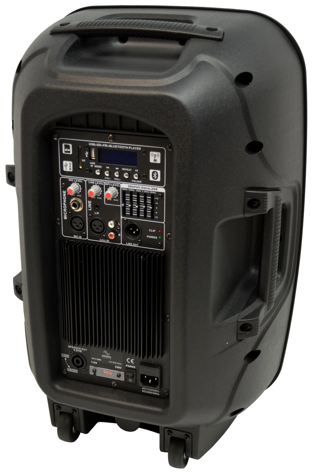 Pro DJ Bluetooth 12" 1000W Powered PA Speaker M44622