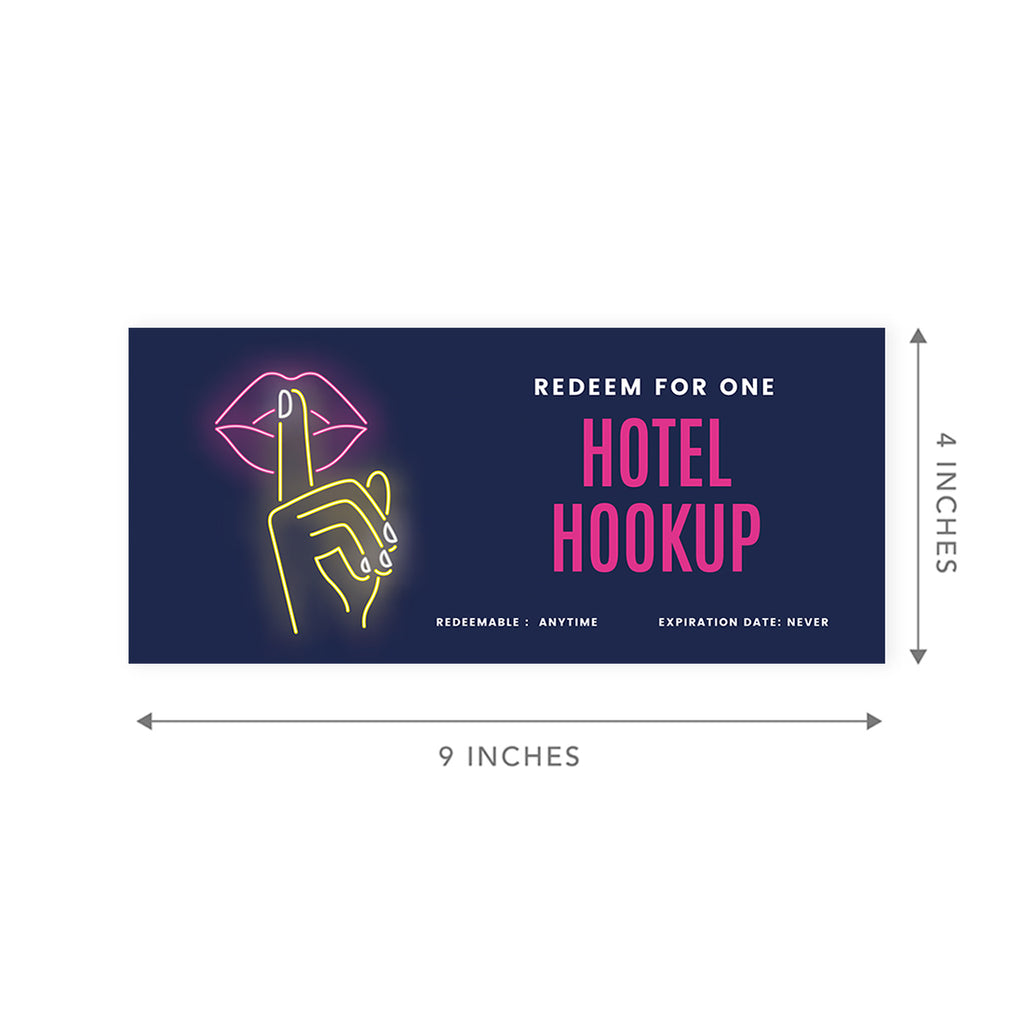 16-Pk Neon Lips Love Coupons G4849