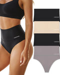 High-Rise Seamless Thong Panty 4 Pack A249