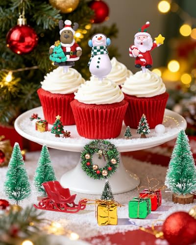 36 PCS Christmas Cake Decorations Kit H380