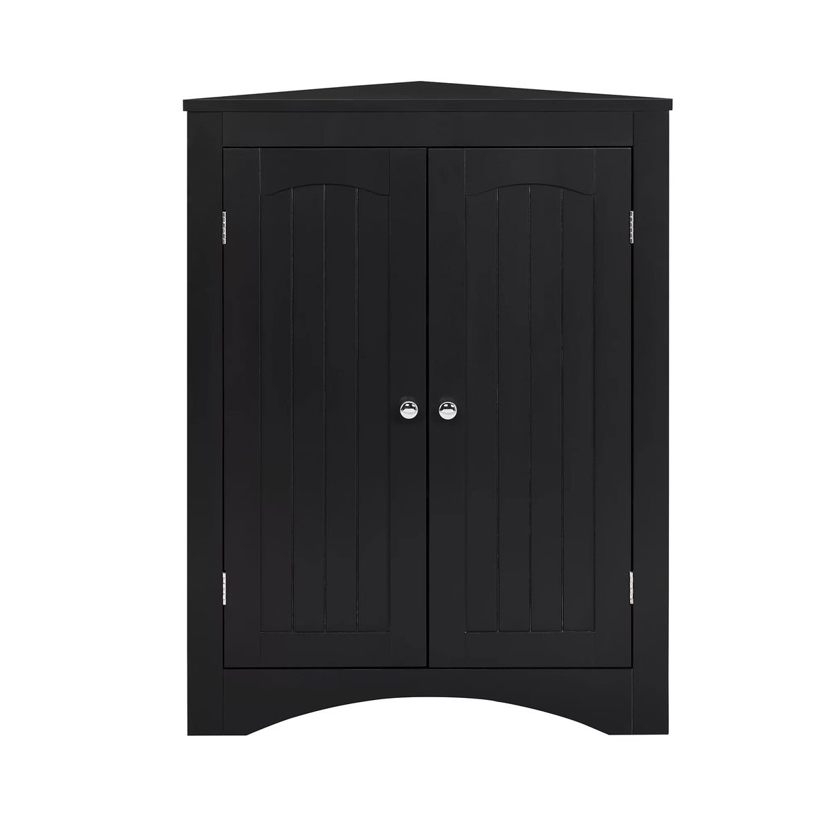 Free Standing Corner Storage Cabinet with Doors and Shelves K617845