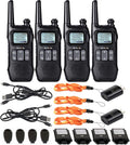 Rechargeable Two Way Radio with Battery and Lanyard, 4 Pack P222971