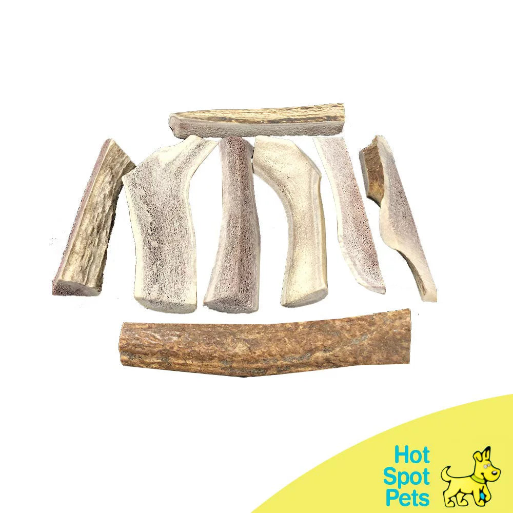 Small Split Elk Antler Dog Chews 3 Pack N528