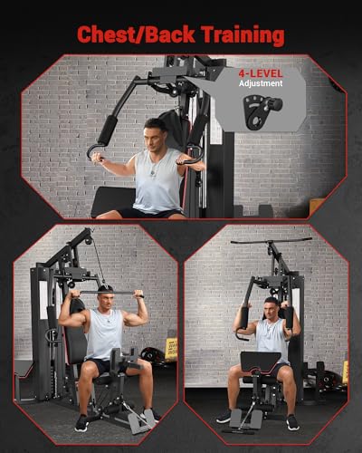 150LBS Weight Stack Multifunctional Home Gym Machine Q771575