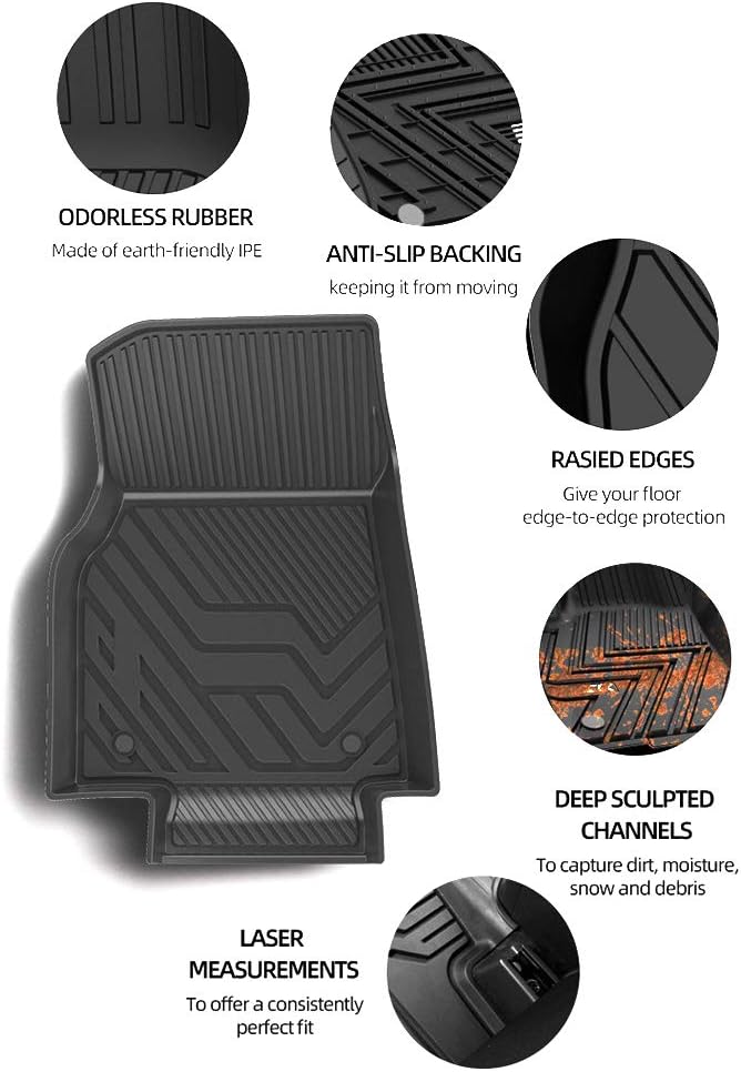 Black Heavy Duty Rubber Trunk Liner Tray Q222