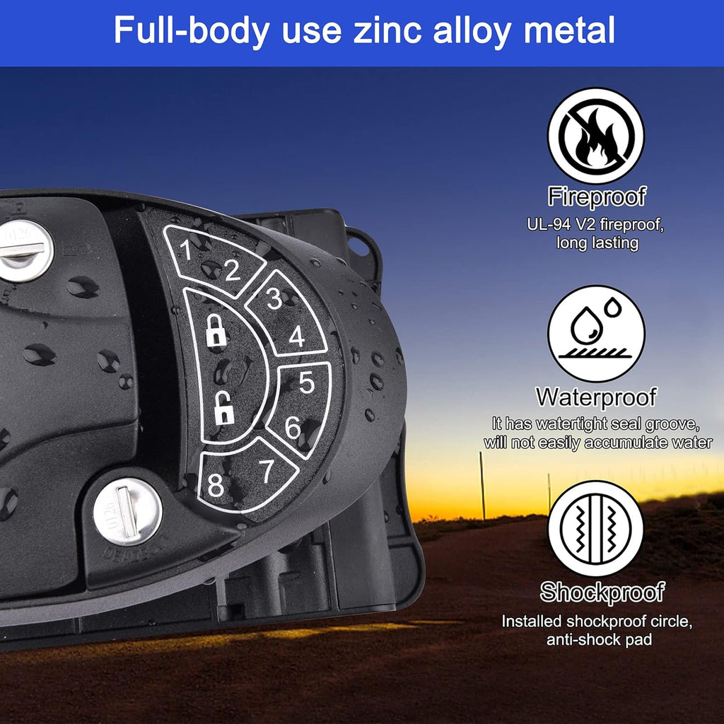 RV Keyless Entry Door Lock with Backlit Keypad and 2 Key Fobs P7601