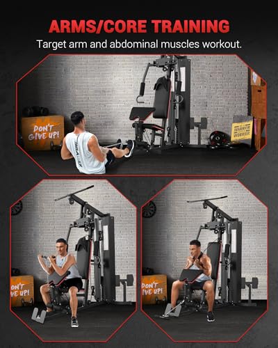 150LBS Weight Stack Multifunctional Home Gym Machine Q771575