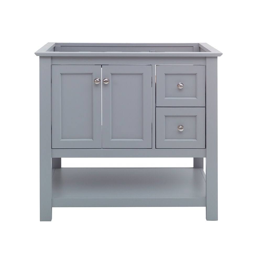 Gray Wood Veneer Bathroom Cabinet Z56678