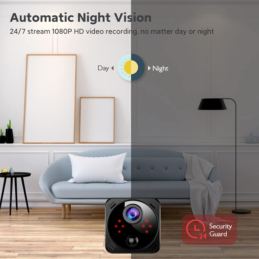 4K Mini Wireless Security Camera with Night Vision, Pack of 2 B826