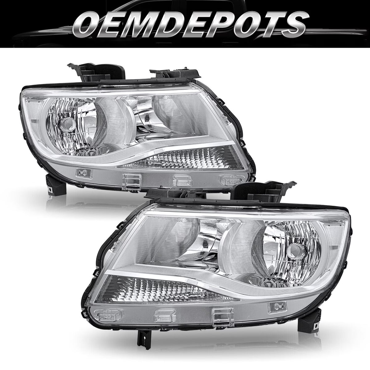 Chrome Halogen Headlights for Chevy Colorado R142230