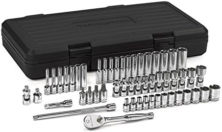 51 Pc 1/4" Drive Standard & Deep SAE/Metric Mechanics Tool Set G35273