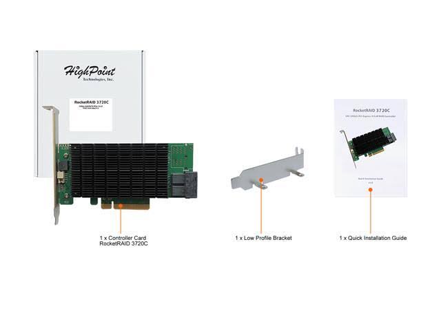 8-Port 12Gb/s PCIe 3.0 X8 SAS/SATA Raid Controller V801812