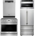 36 Gas Range, Refrigerator, Dishwasher and Microwave C35825