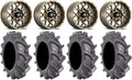 14 Wheels Bronze 28 Tires 4x110 Bolt Pattern 10mmx1.25 Lug Kit K485