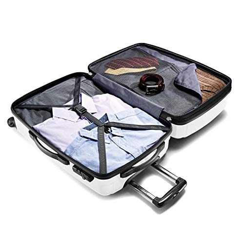 Brushed Anthracite Hardside Expandable Luggage with Spinner Wheels, Checked-Large 28-Inch U460009