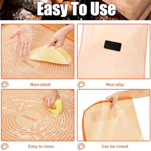 Non-slip Silicone Extra Large Baking Mat with Measurement Y460