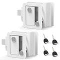 100% Metal RV Door Lock with 4-Key Paddle Deadbolt C3374