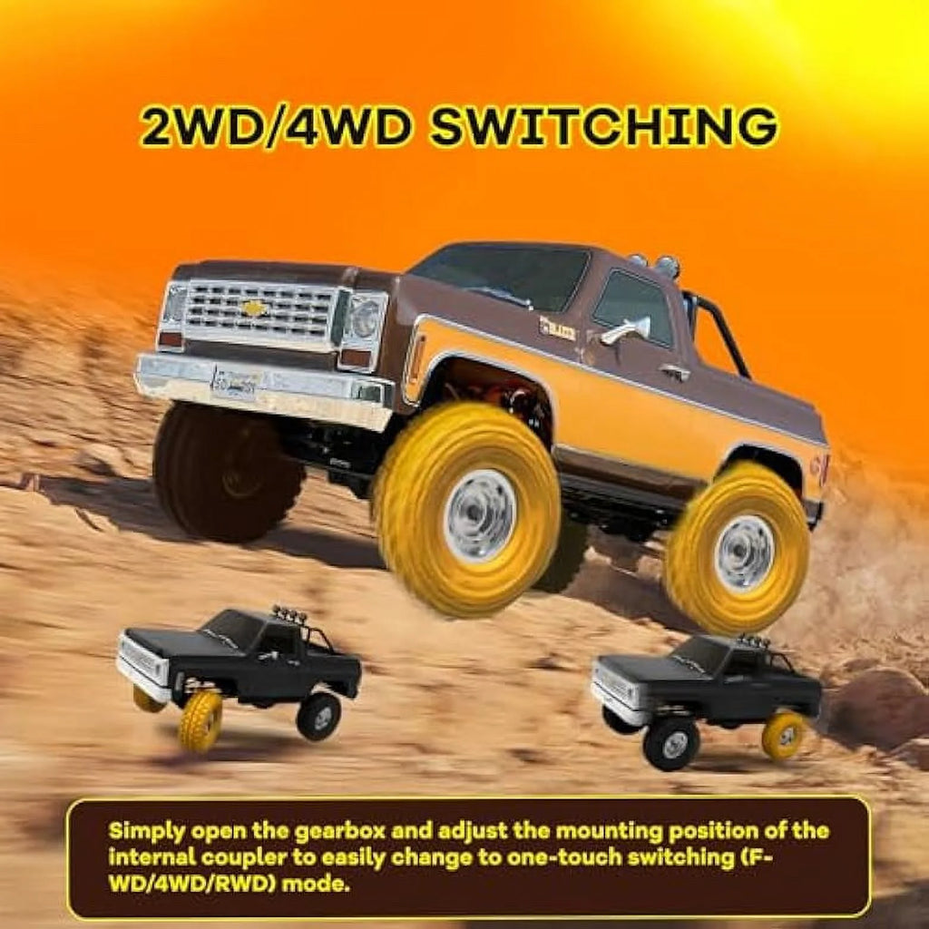 1/10 RC Crawler Pick Up Truck & SUV 2.4GHZ 11CH Remote Control Car Black F52311