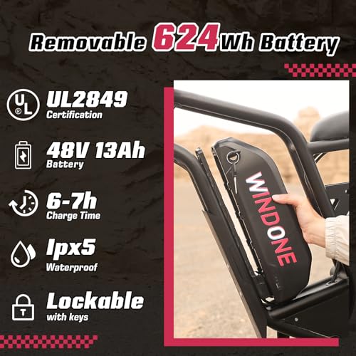 Electric Bike for Adults 48V 750W Peak 20" Fat Tires J92704