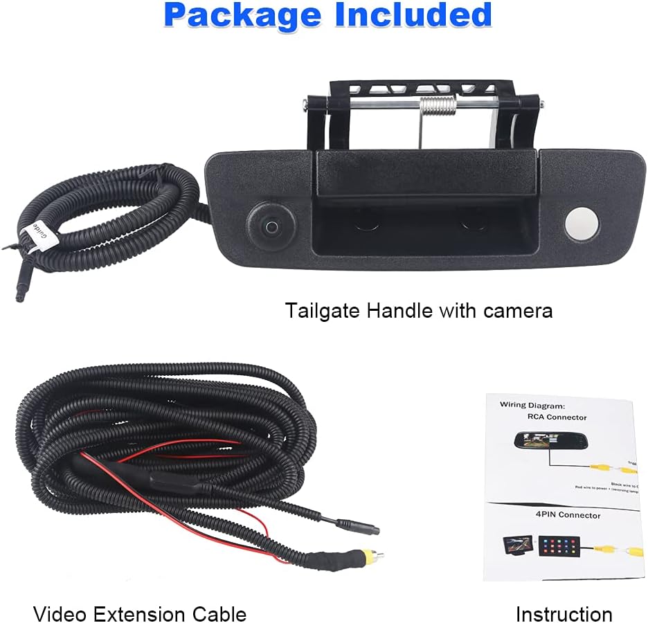 Rear View Backup Camera Tailgate Handle for Dodge Ram 1500 2500 3500 N150