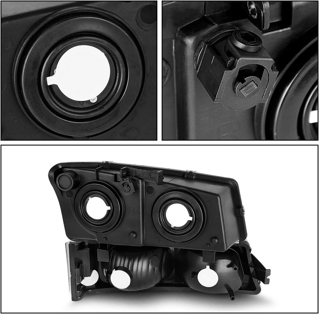 Headlight Assembly and Taillights Combo D6777