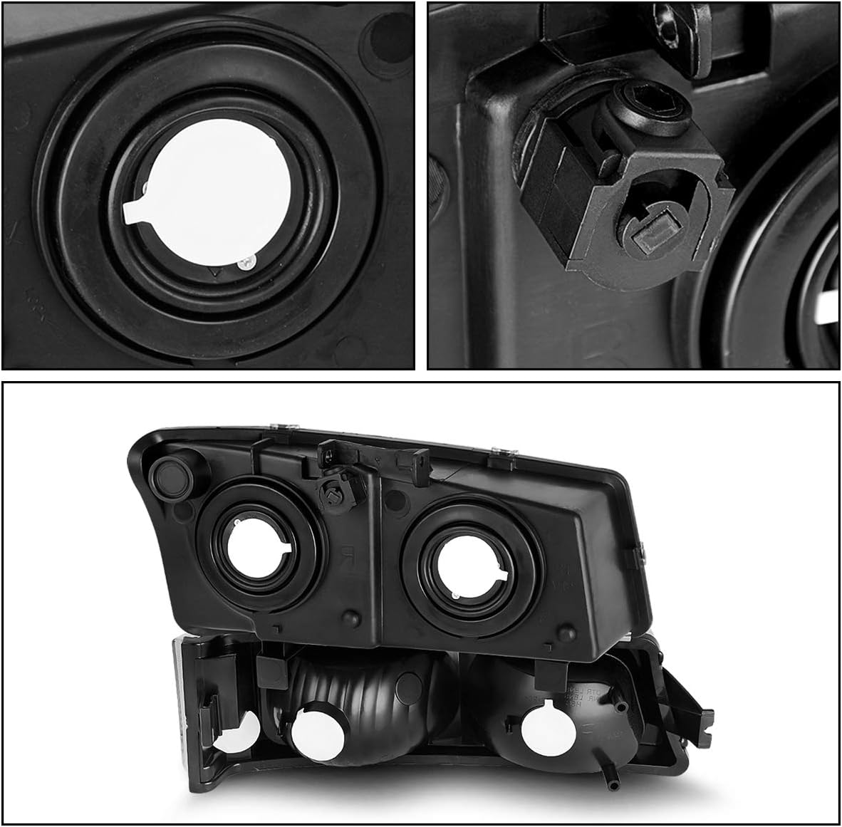 Headlight Assembly and Taillights Combo D6777