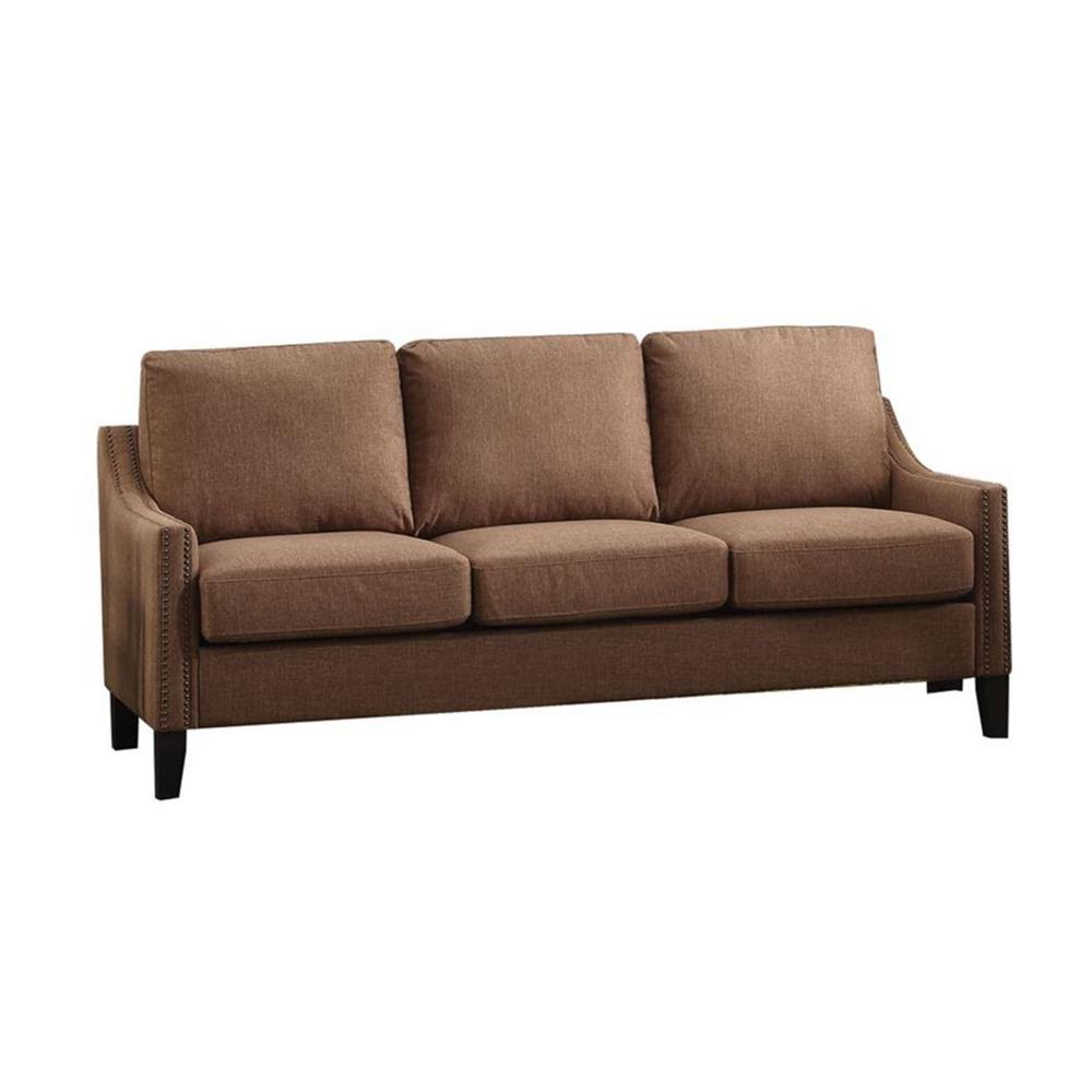 Brown Linen Sofa U891