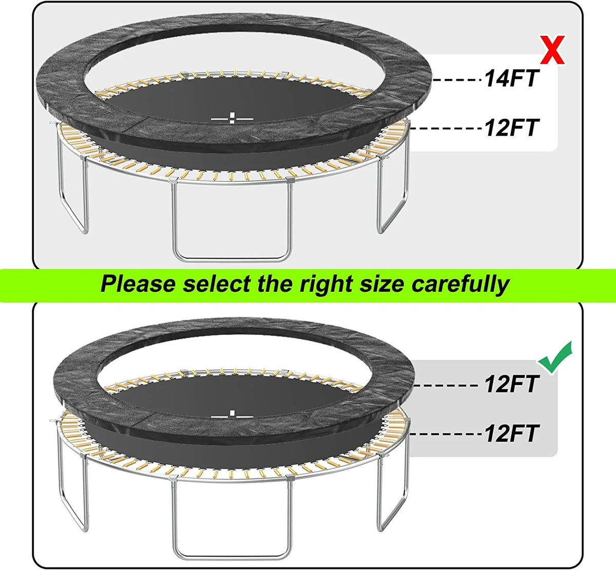 12FT Round Trampoline Replacement Safety Pad L860