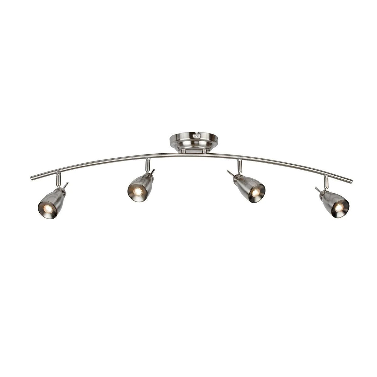 Satin Nickel LED 4 Light Fixed Track L53229