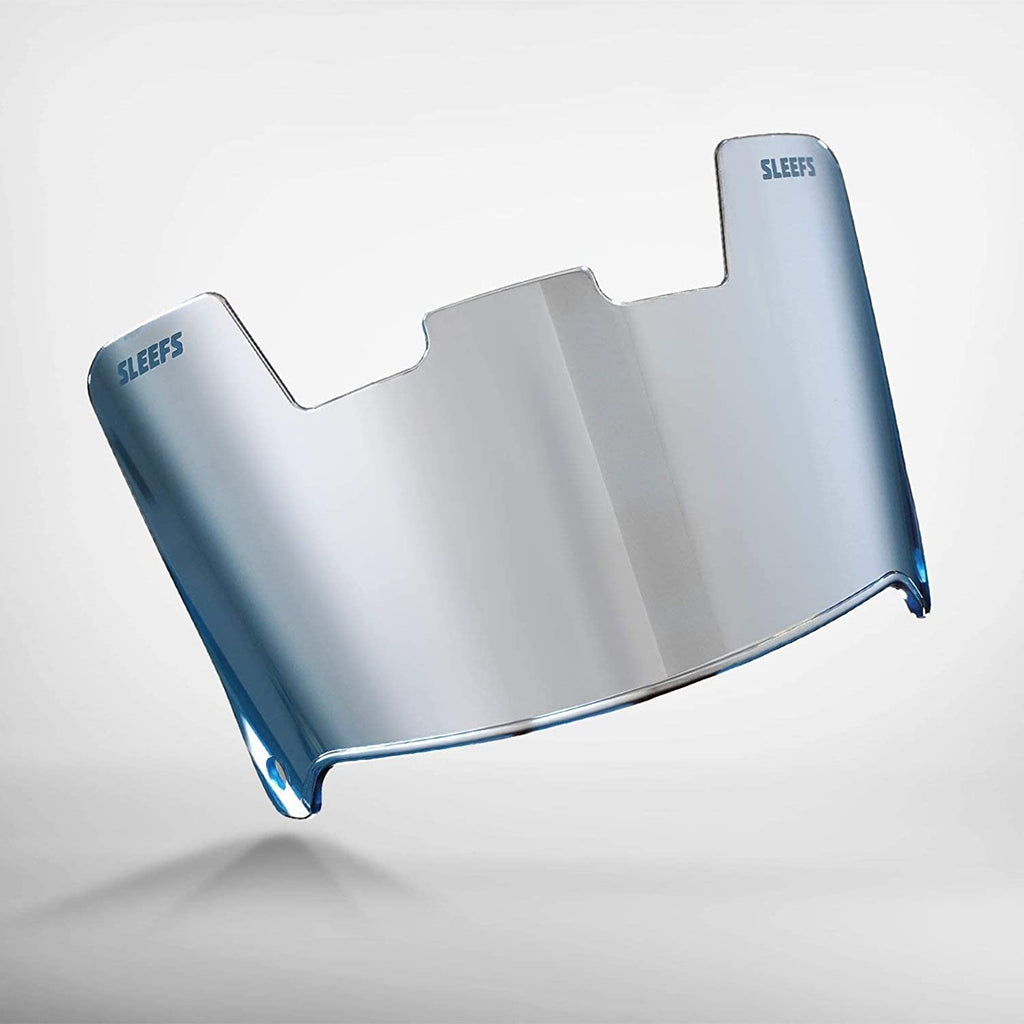 Cobalt Blue Silver Machine Helmet Visor O77409