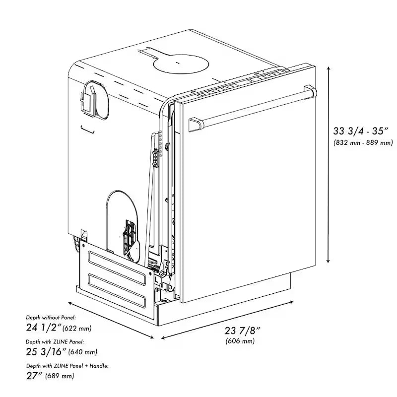 24 in. 6-Cycle Tall Tub Dishwasher with 3rd Rack C92922
