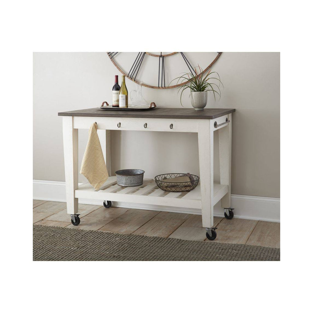 White Kitchen Cart S243018