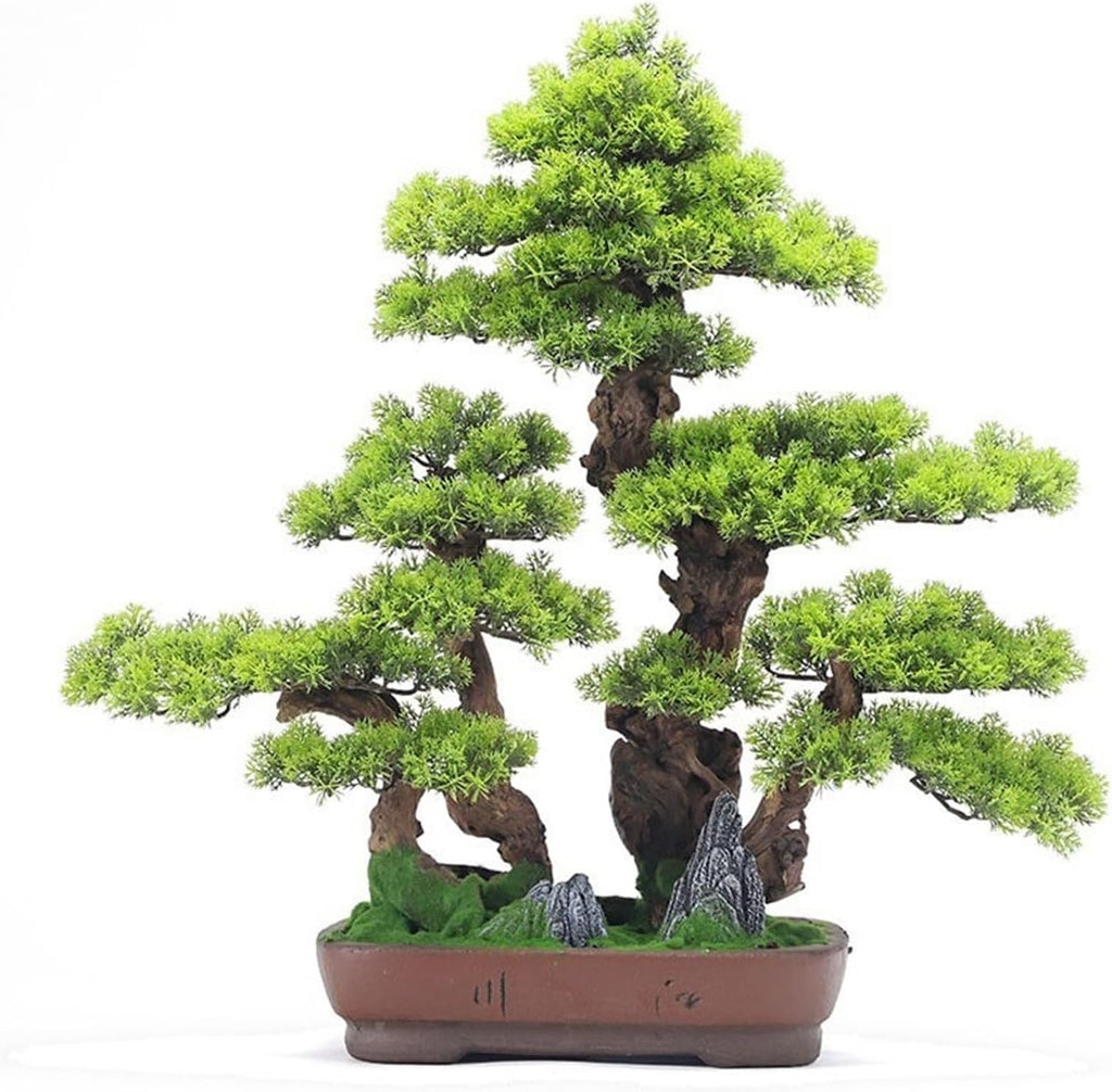 Artificial Bonsai Tree Fake Green Plants Potted G844