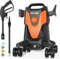 1950PSI Electric Pressure Washer with Hose Reel and 4 Nozzles V326977