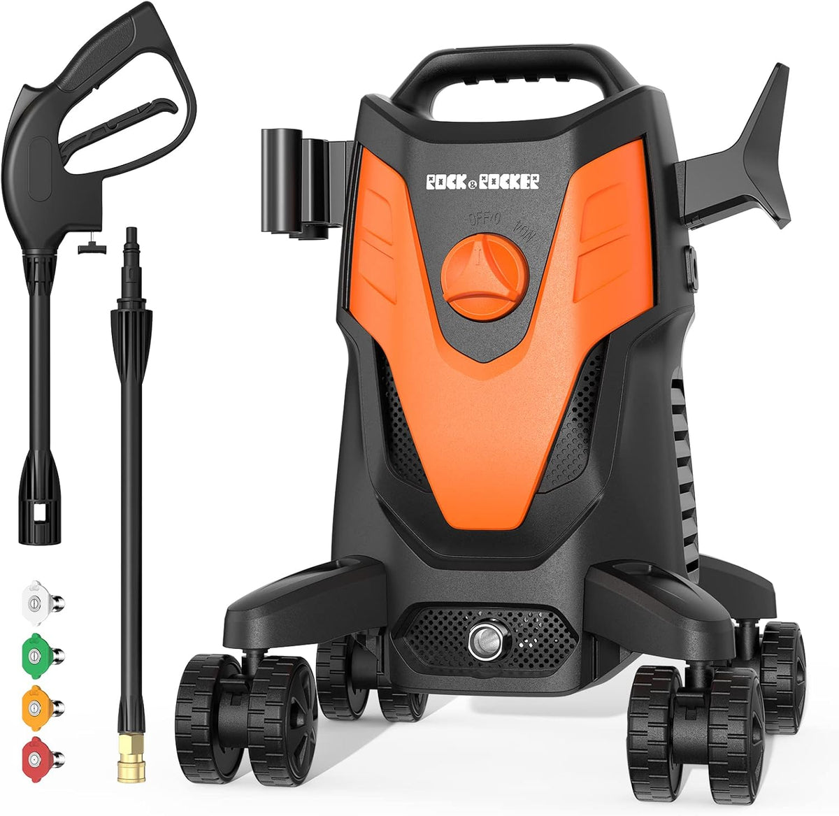 1950PSI Electric Pressure Washer with Hose Reel and 4 Nozzles V326977