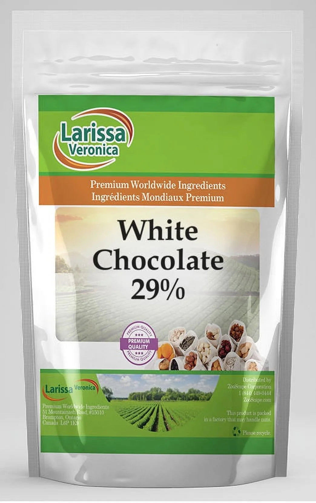White Chocolate Couverture Callets 29% 8 oz 2-Pack M578795