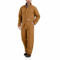 Brown Loose Fit Washed Duck Insulated Coverall F750882