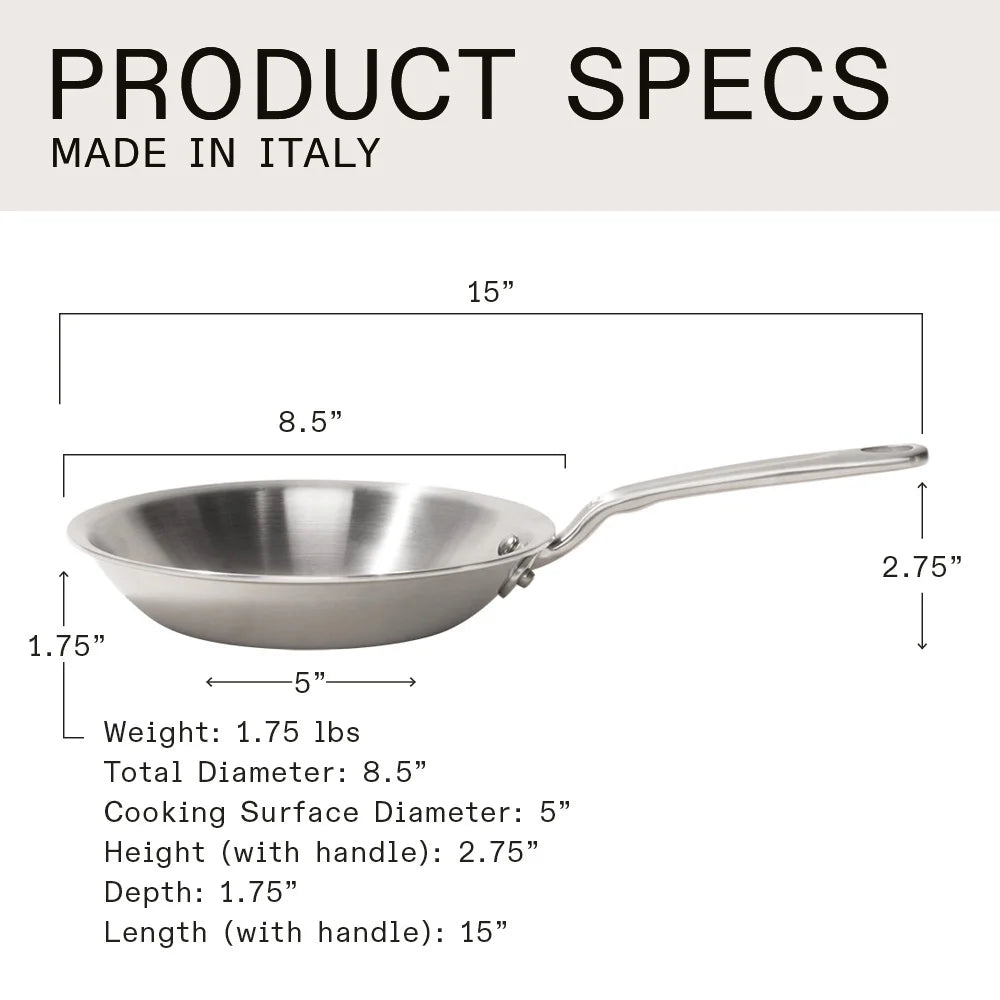 8-inch Stainless Steel Frying Pan N399008