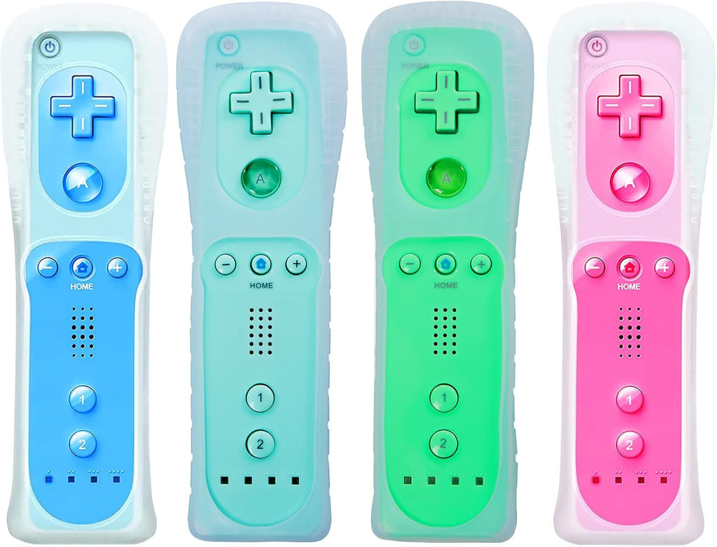 2 Pack Wii Remote Controller Silicone Case and Wrist Strap Light Green W320297
