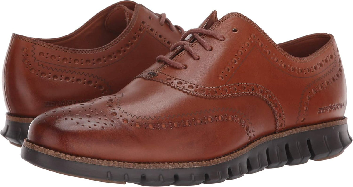 British Tan Leather Oxford Shoes Z67132
