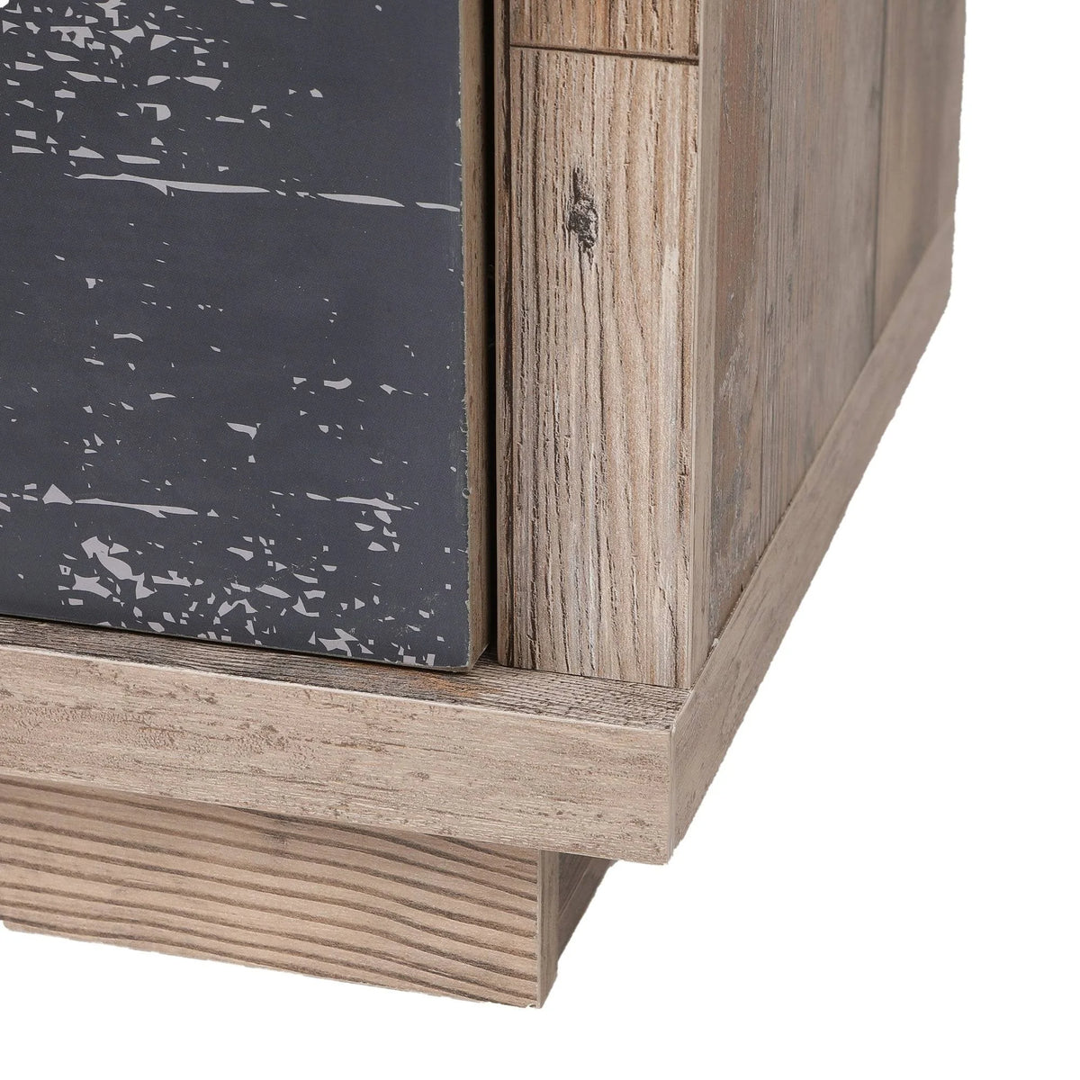 Rustic Sliding One Door Wood Cabinet V7066