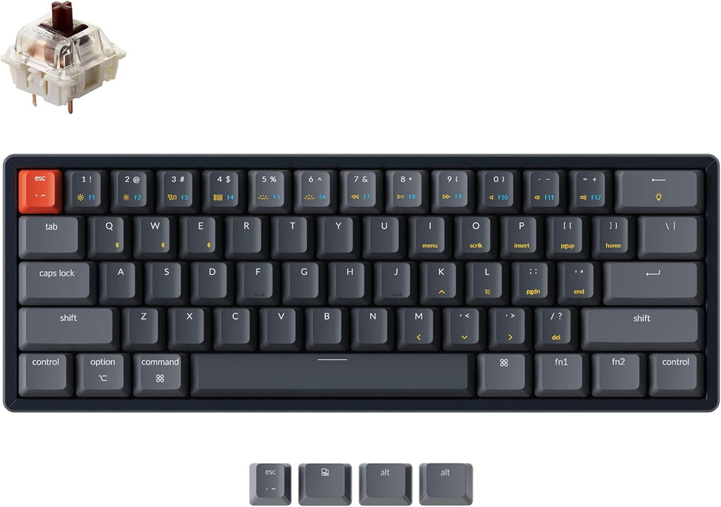 60% Layout RGB Hot-Swappable Wireless Mechanical Keyboard R651